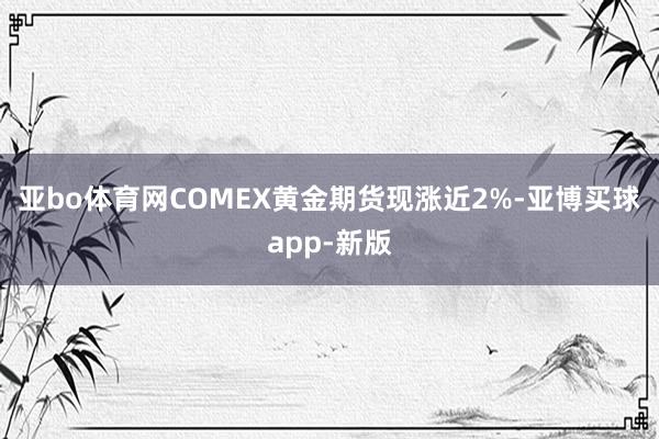 亚bo体育网COMEX黄金期货现涨近2%-亚博买球app-新版