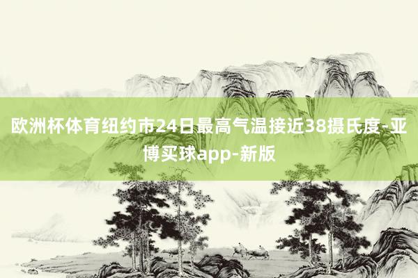 欧洲杯体育纽约市24日最高气温接近38摄氏度-亚博买球app-新版