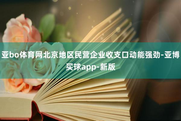 亚bo体育网北京地区民营企业收支口动能强劲-亚博买球app-新版