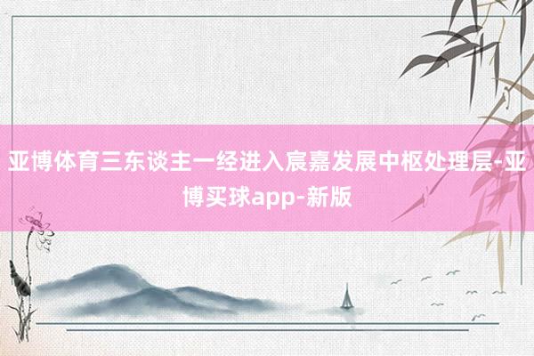 亚博体育三东谈主一经进入宸嘉发展中枢处理层-亚博买球app-新版